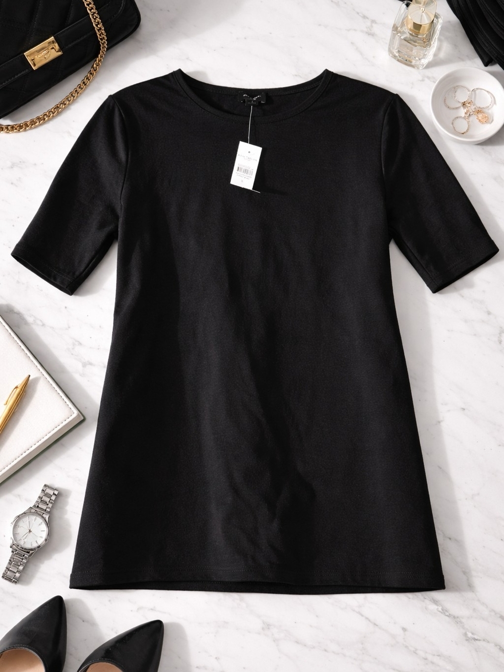 ✨️🖤Ann Taylor Factory  Black Top Size Small | NWT | Classic Chic
